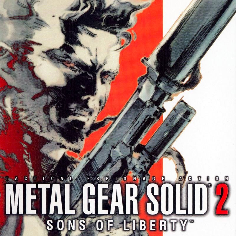 Metal Gear Solid 2: Sons of Liberty, showcasing the game's complex plot and philosophical themes.