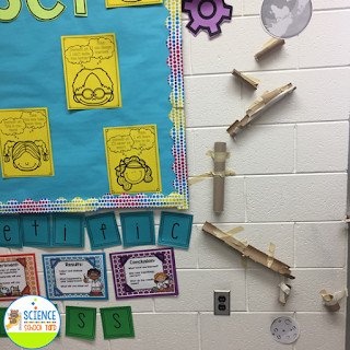 A completed moon landing STEM activity