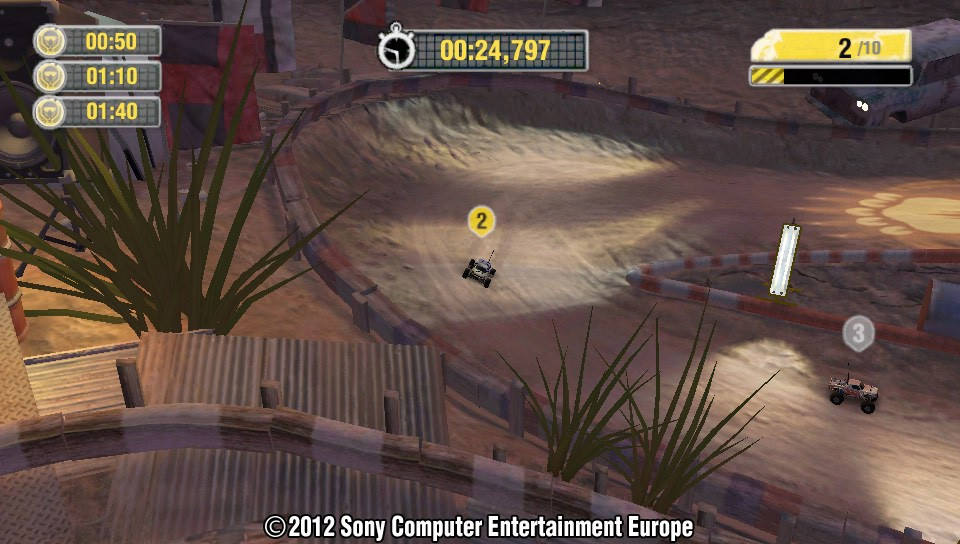 RC cars racing in MotorStorm RC