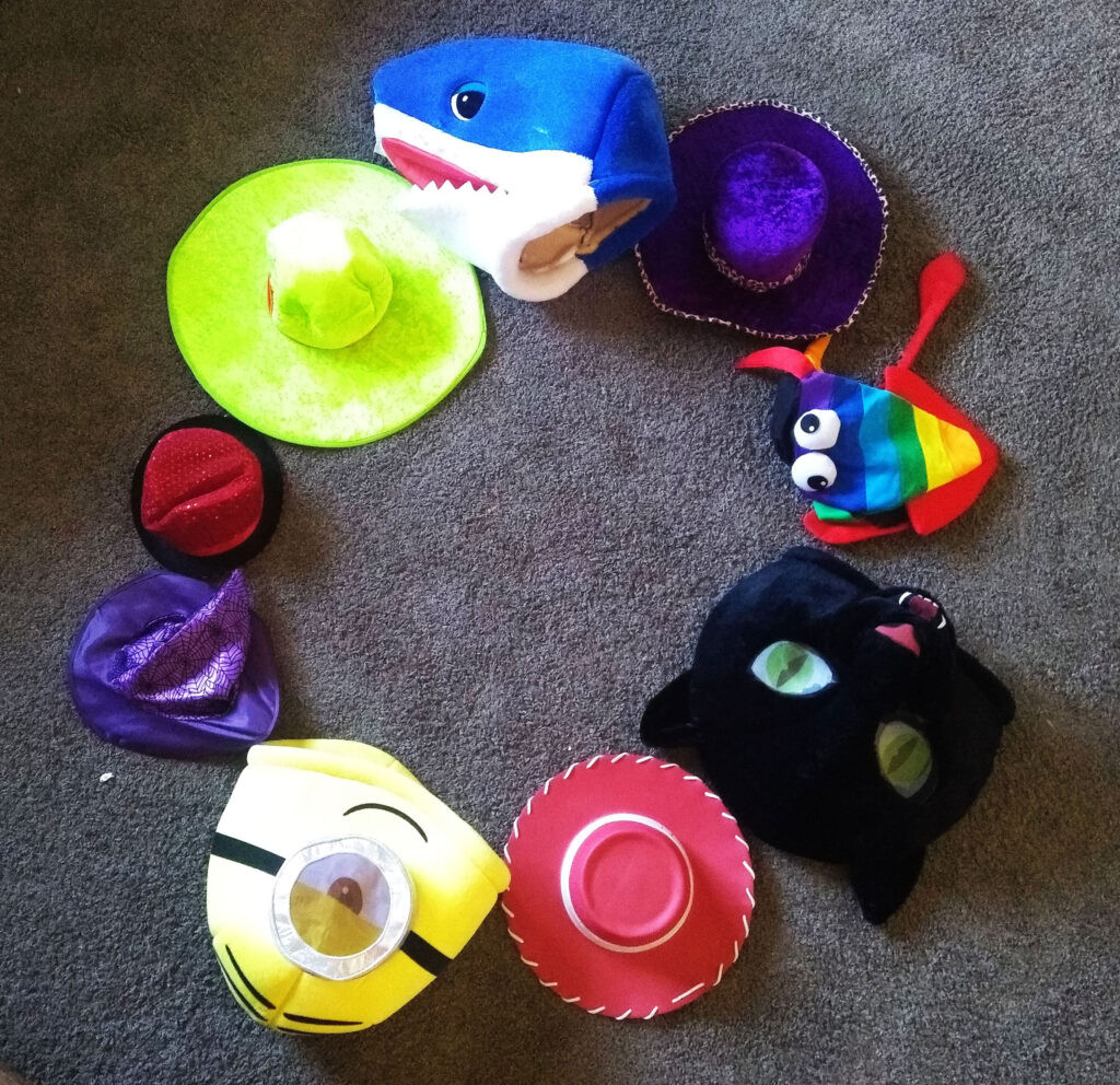 Musical hats game