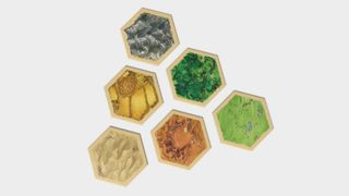Modernized Catan tiles with enhanced graphics