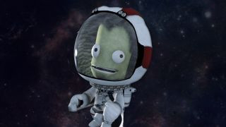 A close-up of an alien during Kerbal Space Program.