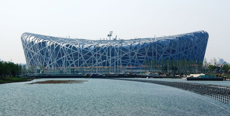 Beijing National Stadium During 2008 Olympics