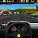 the inside of a car in Need For Speed 1994