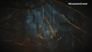 An Assassin's Creed Hexe screenshot showing a twig hanging in a tree.