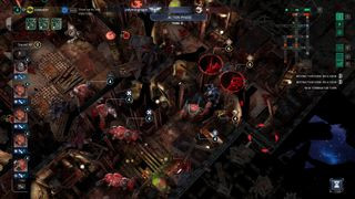 Space marine terminators fight genestealers on a space hulk
