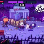 Epic Games freebies - a character shoots spooky enemies in side-scrolling action
