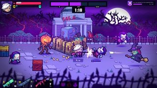 Epic Games freebies - a character shoots spooky enemies in side-scrolling action