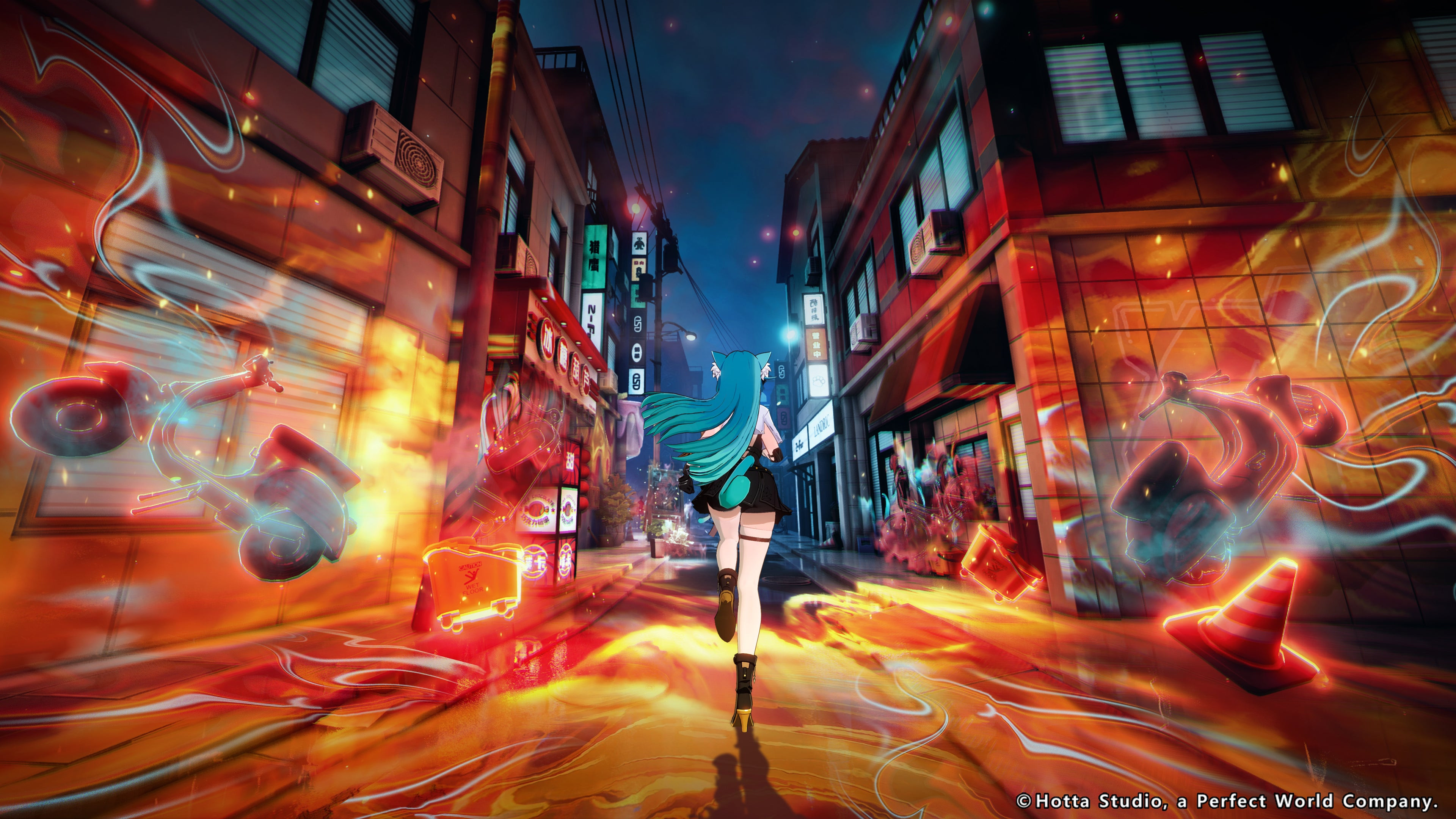 Buildings will be covered with static, otherworldly colors and effects