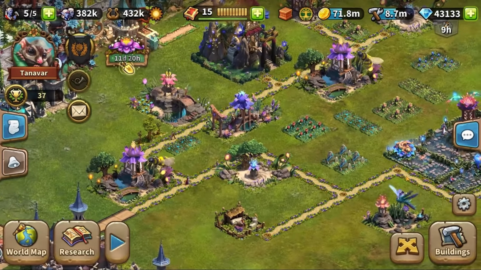 Online games Elvenar Image shows a beautiful landscape