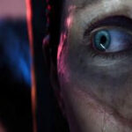 Senua in a dark cave during Senua's Saga: Hellblade 2, an Xbox exclusive game, highlighting the game's intense atmosphere