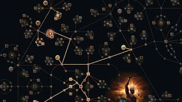 Path of Exile's extensive Passive Skill Tree, enabling deep character customization and build diversity