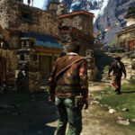 Peaceful Village in Uncharted 2, showcasing interactive storytelling