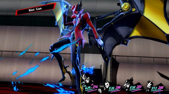 A Persona from Persona 5 Royal, using the move. Stylish visuals and engaging gameplay on the Steam Deck