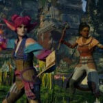 Avowed gameplay showing character fighting with a sword