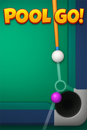 Pool Go! Game Alternative Text: A sleek and realistic pool simulation game where players can challenge opponents and hone their billiards skills in a virtual setting.