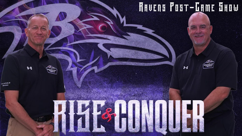 The Baltimore Ravens post-game team consisting of Keith Mills and Pete Medhurst