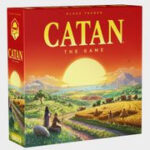 Catan sixth edition box featuring modernized artwork