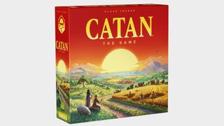 Catan sixth edition box featuring modernized artwork
