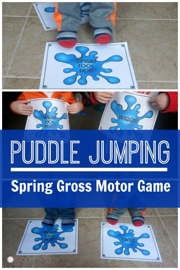 Puddle Jumping Spring Gross Motor Game