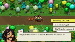 A screenshot of the upcoming PS5 game, Cattle Country.