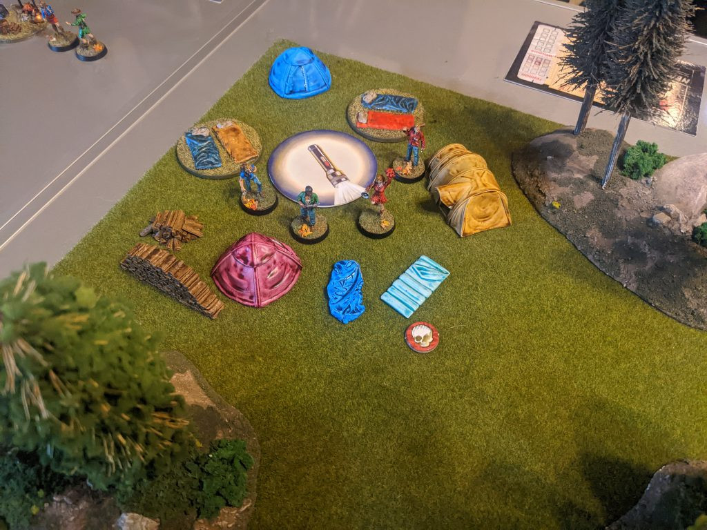 The kids leave their camp to try to go flag down a car at the road