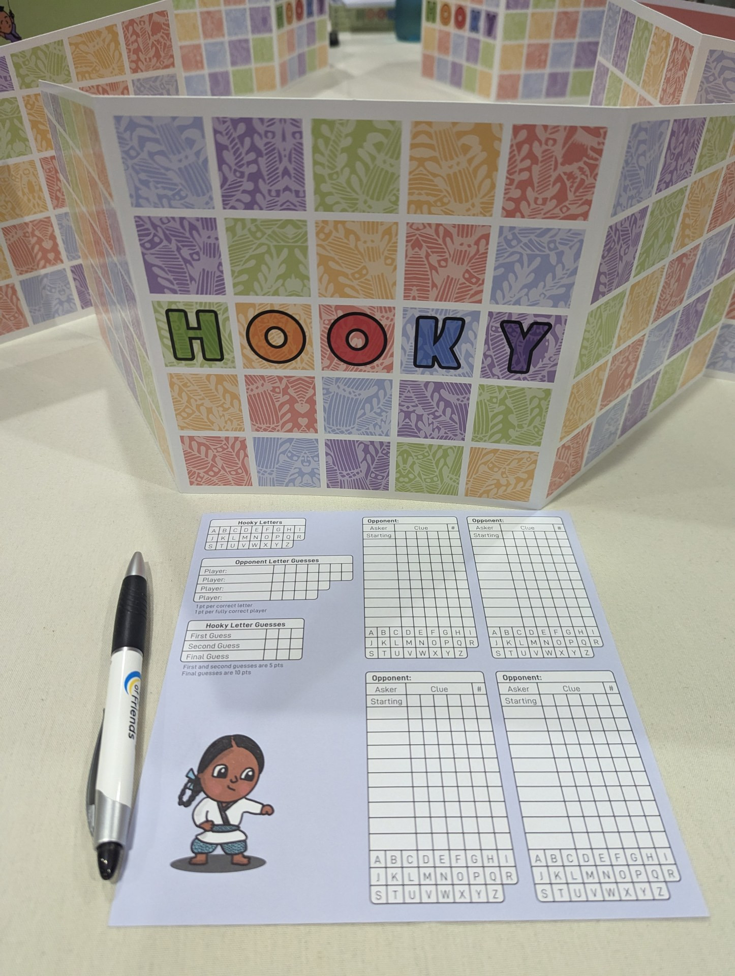Hooky game components