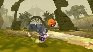 A mouse character in Atlyss Game lunges forward with their spear.
