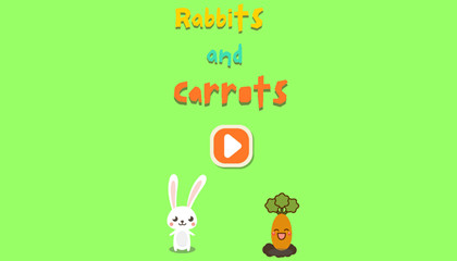 Rabbits and Carrots Game.