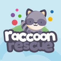 Raccoon Rescue Bubble Shooter game