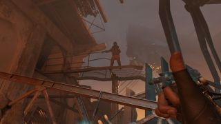 The player character giving a thumbs up in Half Life: Alyx