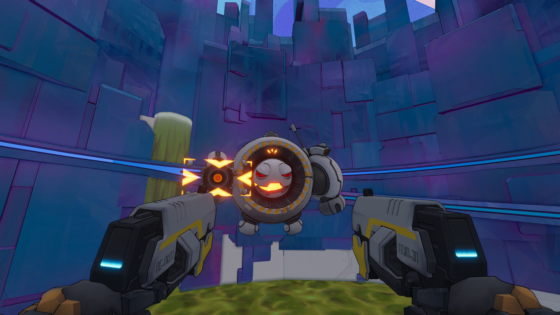 Robots engage in combat in Roboquest