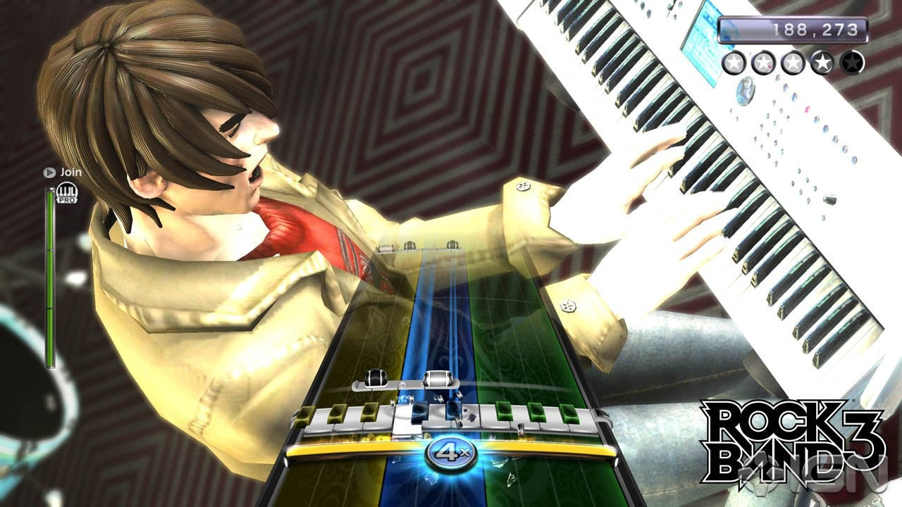 Rock Band 3 keyboard fret board