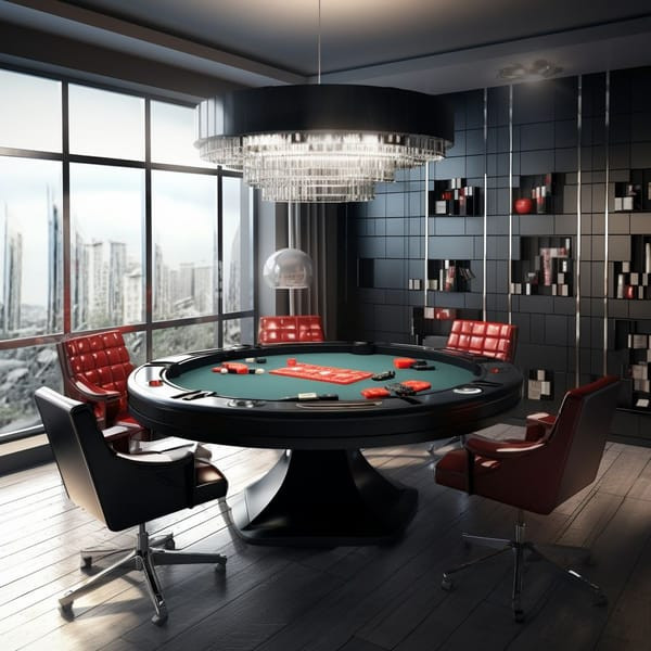 Round Games Table in Loft