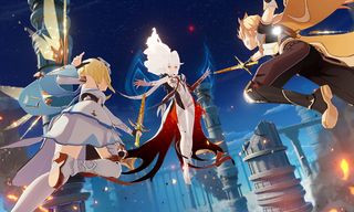 Genshin Impact gameplay featuring open-world exploration and elemental combat