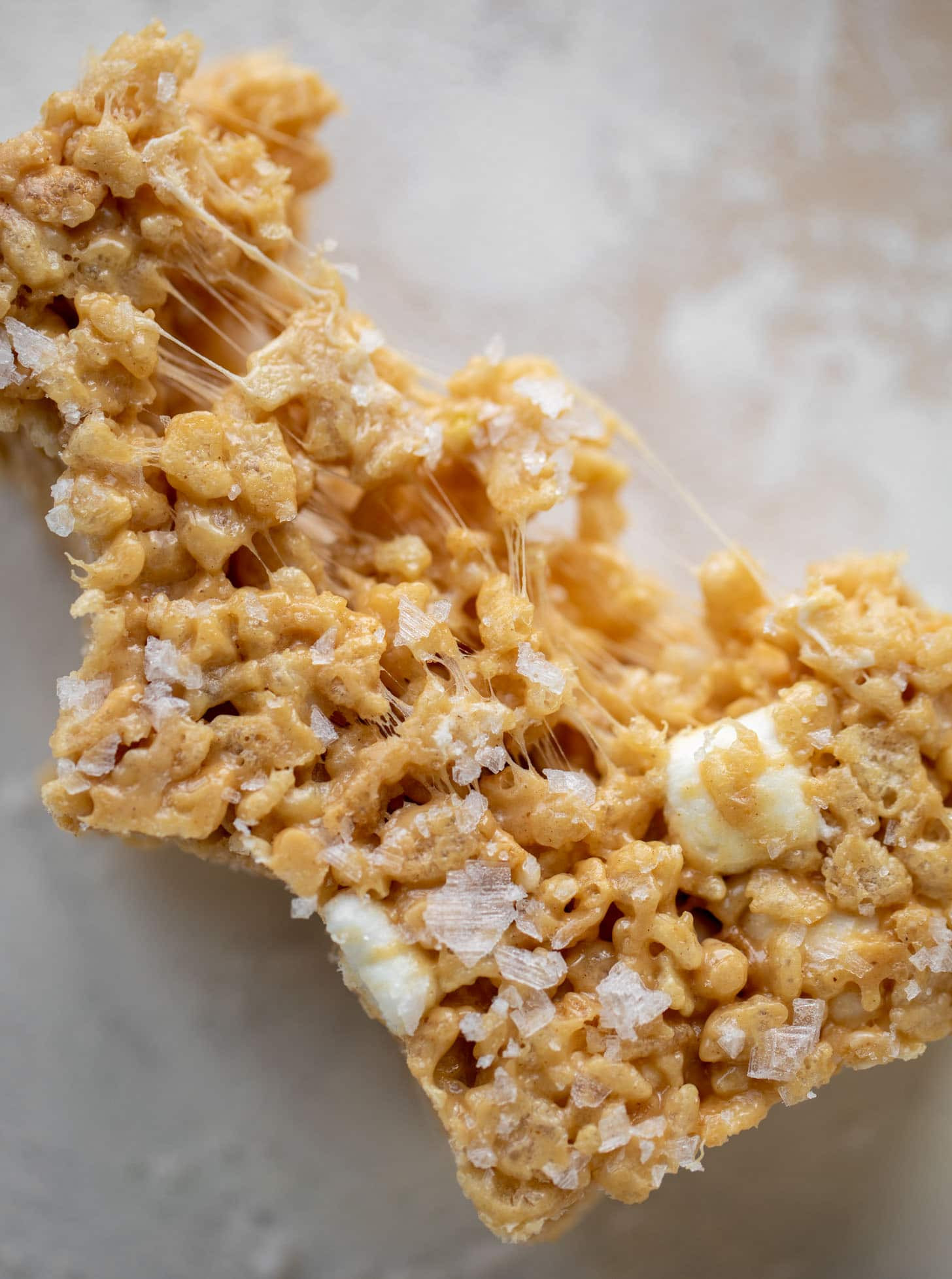 Salted peanut butter rice krispy treats