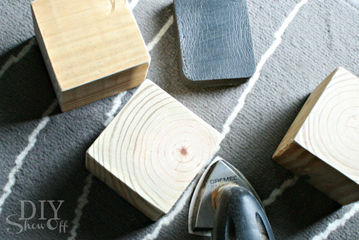 Sand Wood Cubes DIY giant dice game