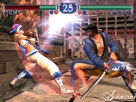 Soul Caliber 2 fight gameplay