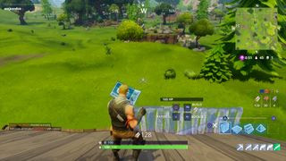 A player looking at their map during Fortnite