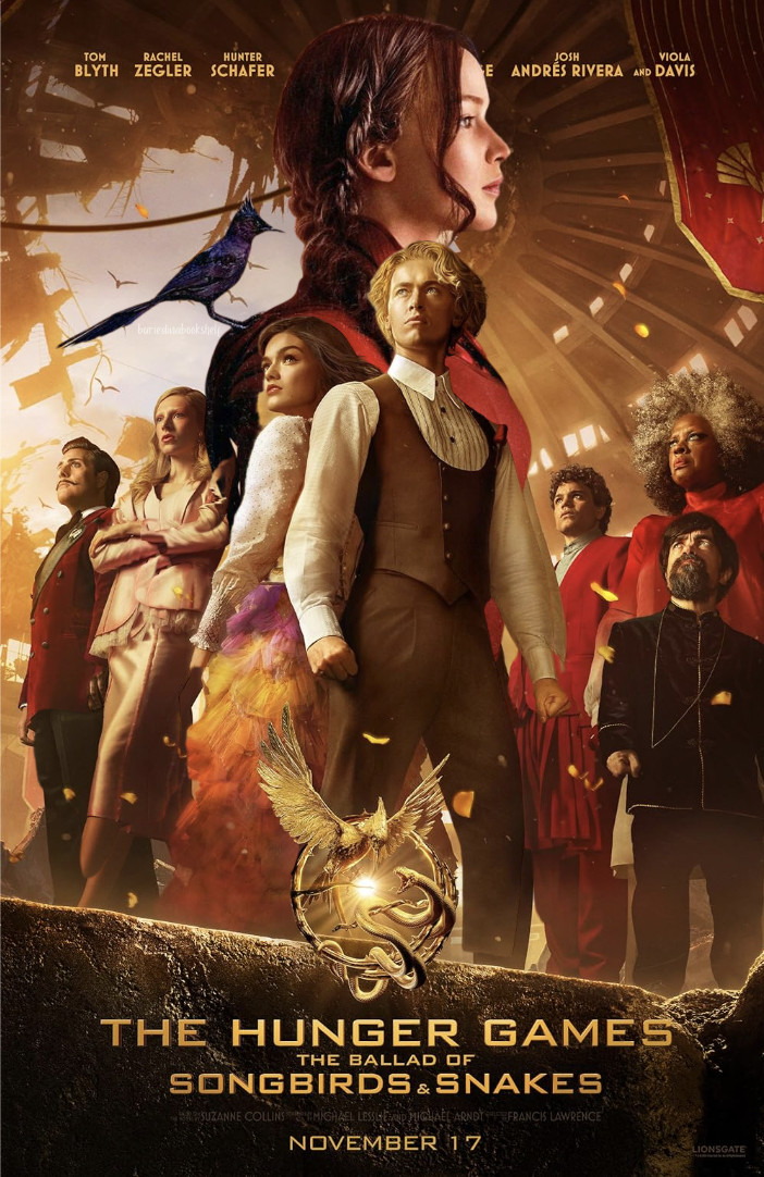 Hunger Games and Ballad of Songbirds and Snakes poster.