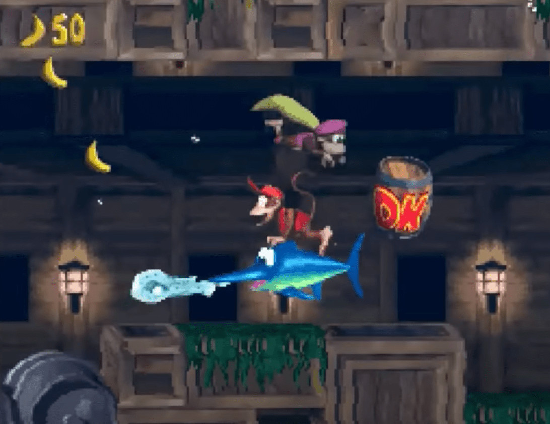 Donkey Kong Country 2 gameplay on SNES