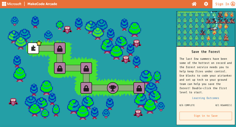 Save the forest game