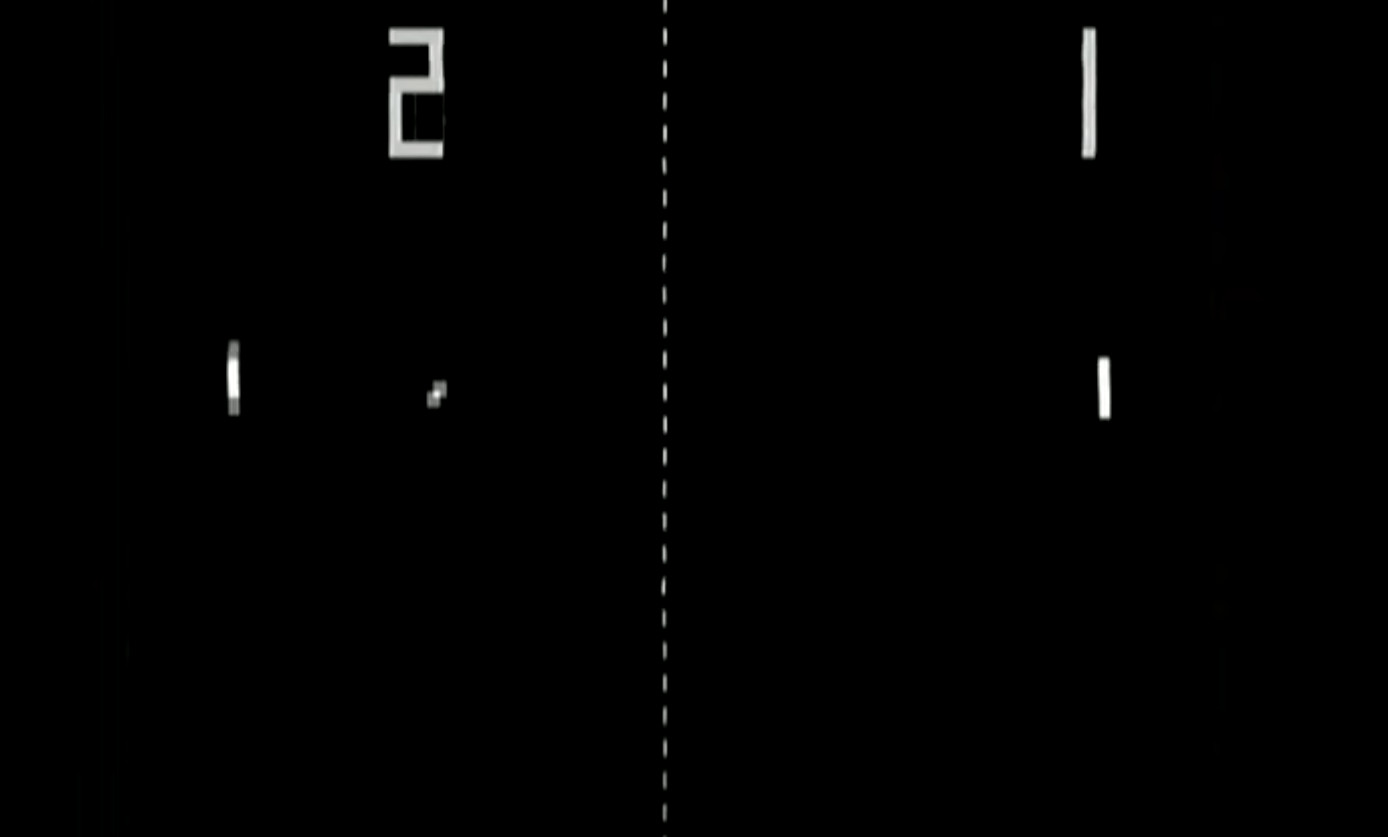 Pong gameplay on Arcade