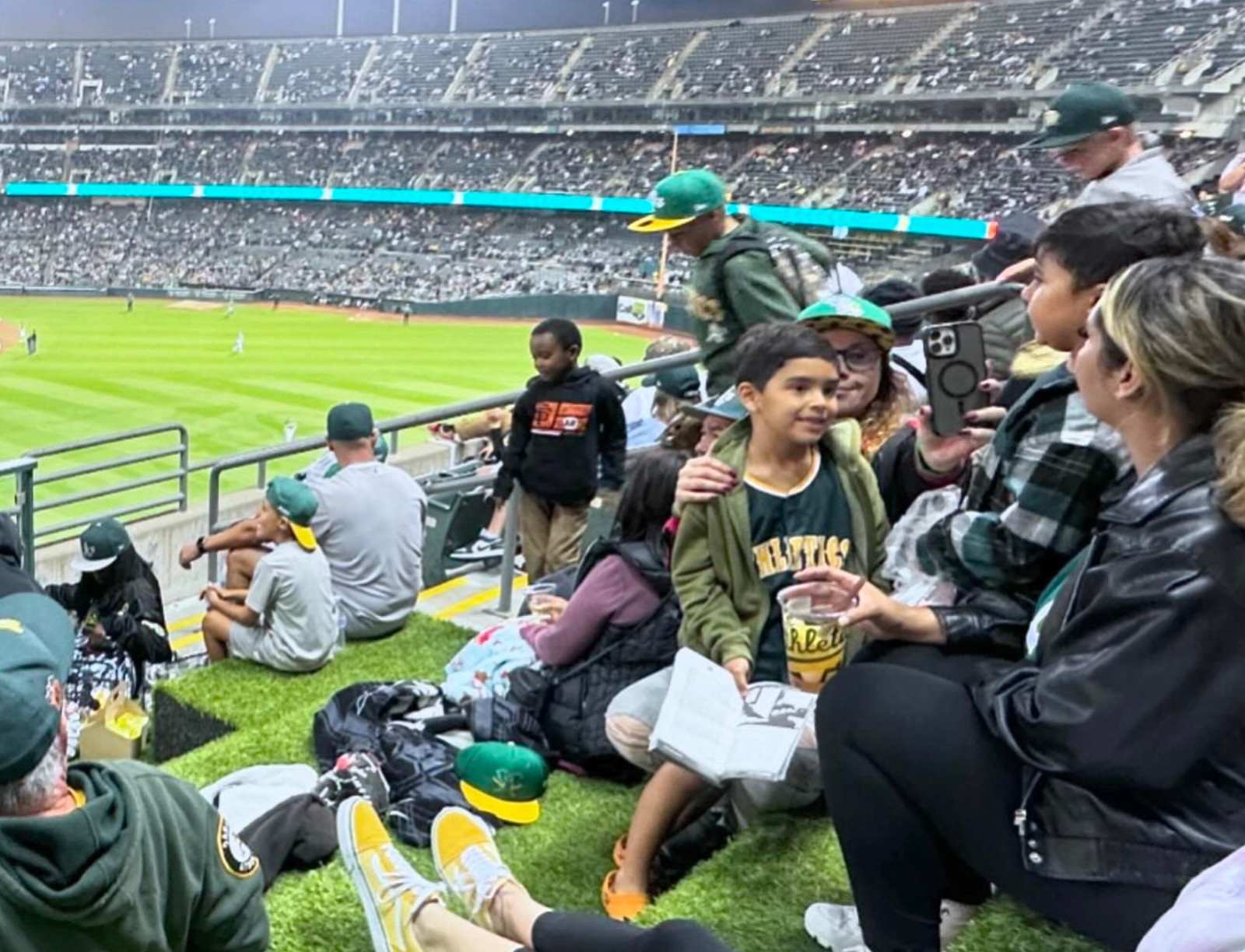 A's Bleacher Section