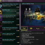 Screenshot of the Epic Games Star Trek Online Starter Pack contents