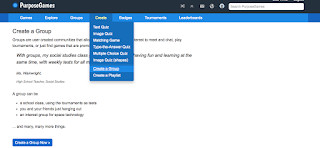Screenshot of PurposeGames website