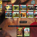 The beginning of a typical game of Dominion Online.