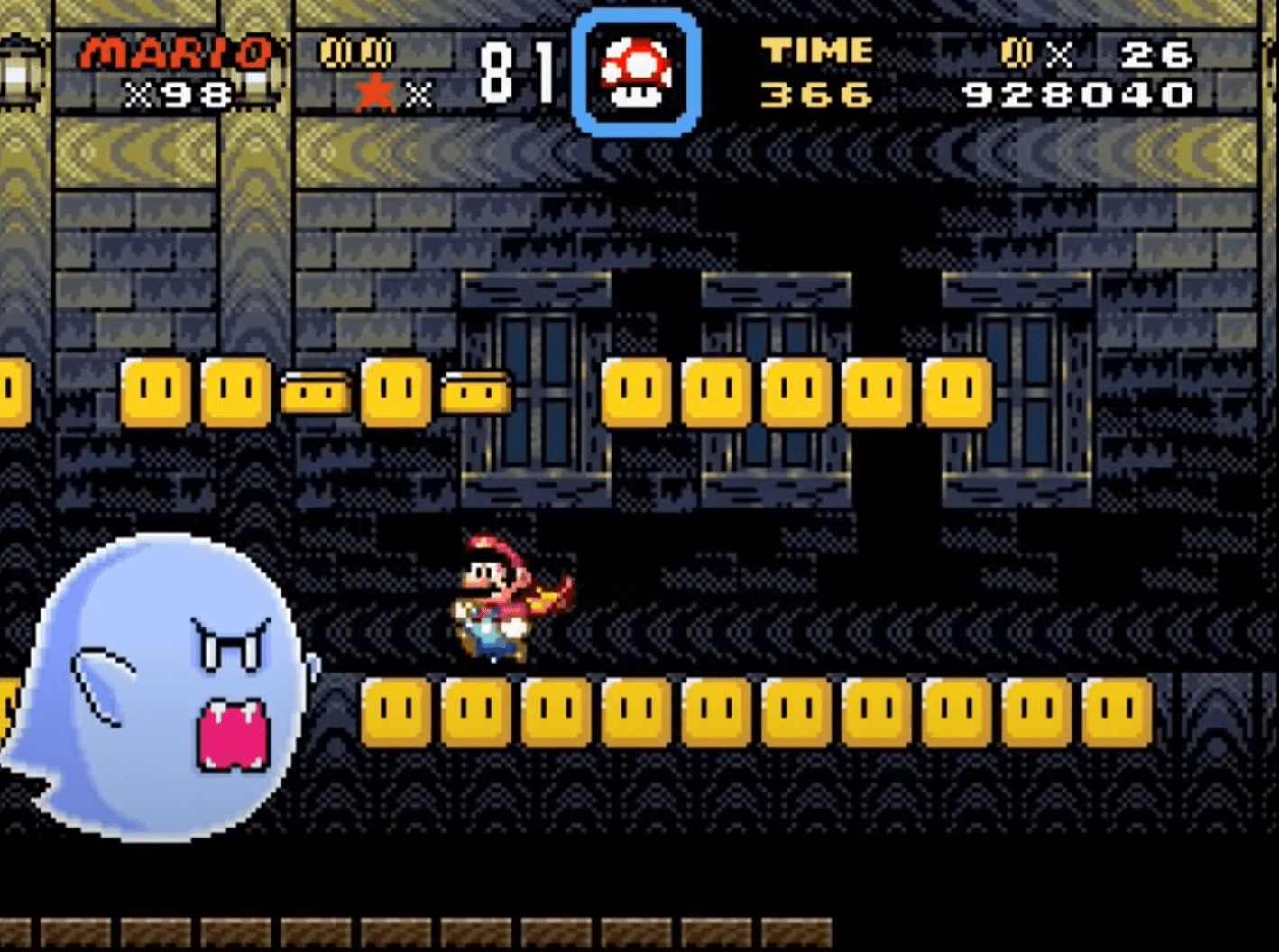 Super Mario World gameplay on SNES