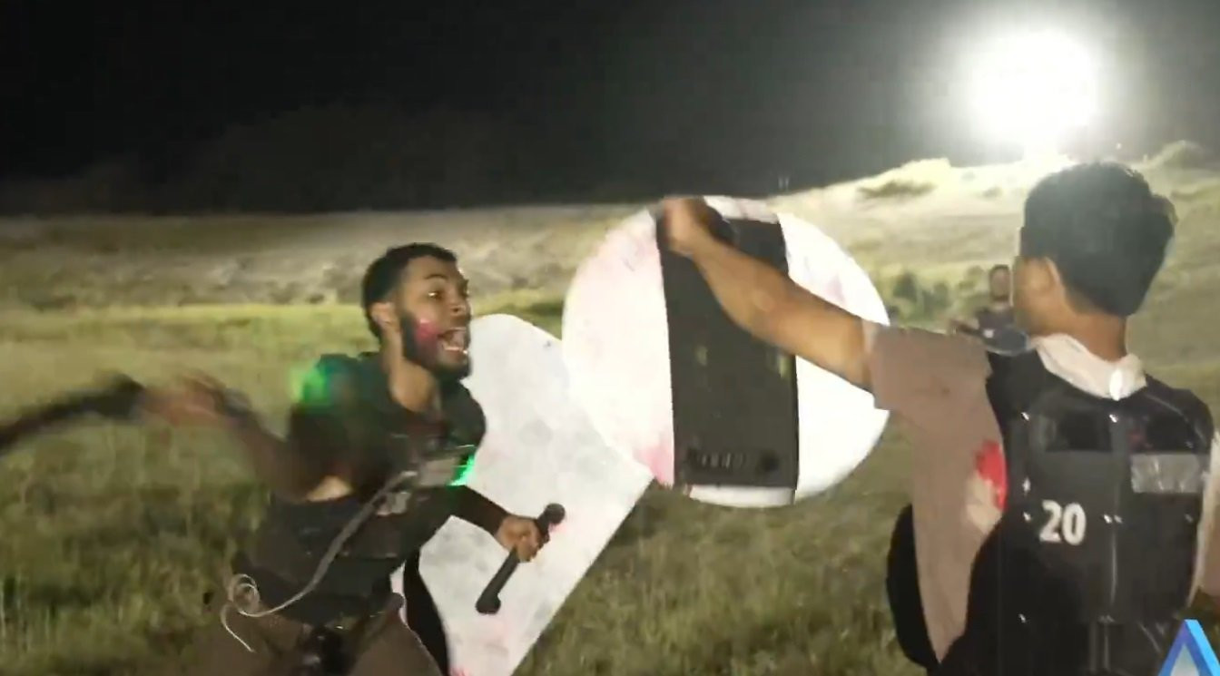 Streamers Esai Givens and Taemin during Ice Poseidon