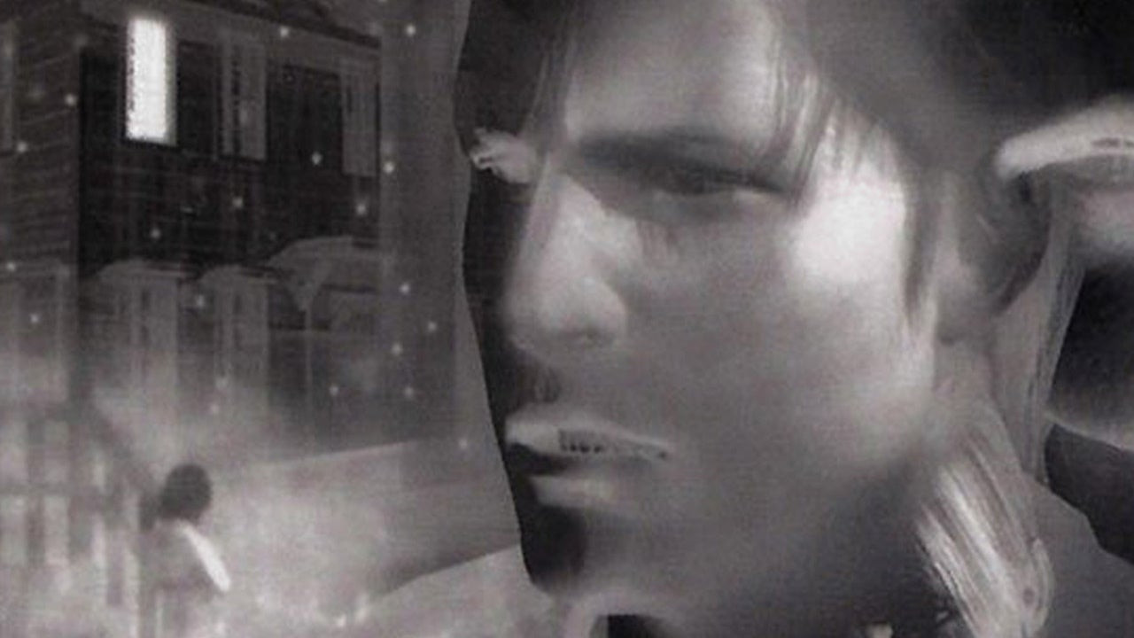 A gray filter of a man